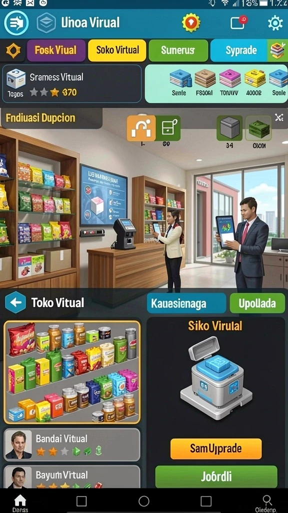 Tampilan antarmuka yang menarik dan modern.