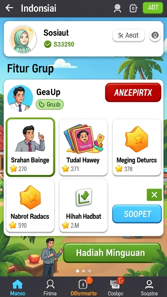Gameplay BOWO77 yang penuh aksi dan tantangan.