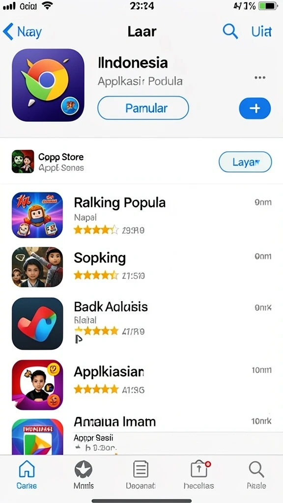 Karakter-karakter menarik yang dapat dipilih.