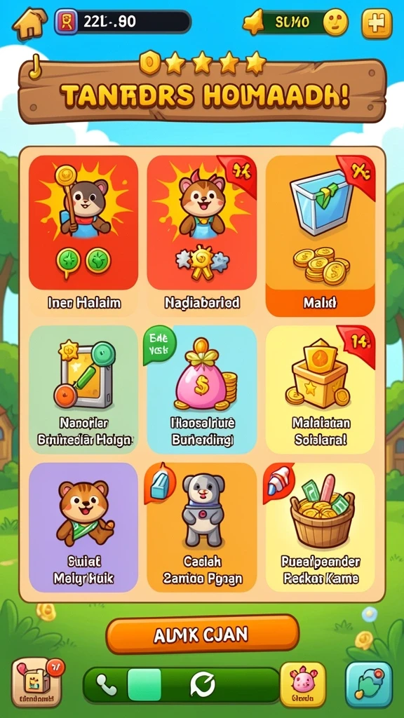 Tampilan awal yang menarik dan intuitif.