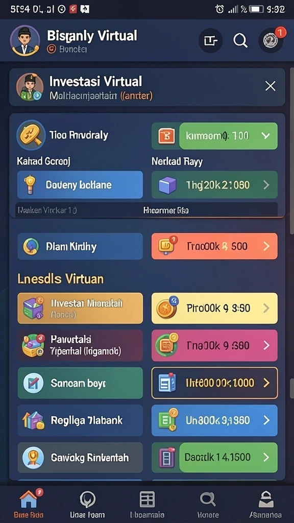 Tampilan awal yang menarik dan interaktif.