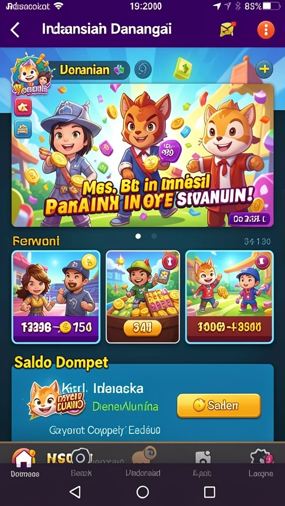 Berbagai level menantang yang tersedia.