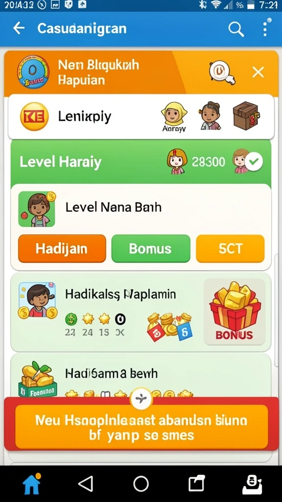 Feature karakter unik dengan kemampuan khusus.
