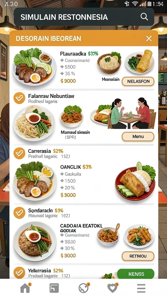 Tampilan antarmuka yang intuitif dan mudah dipahami.