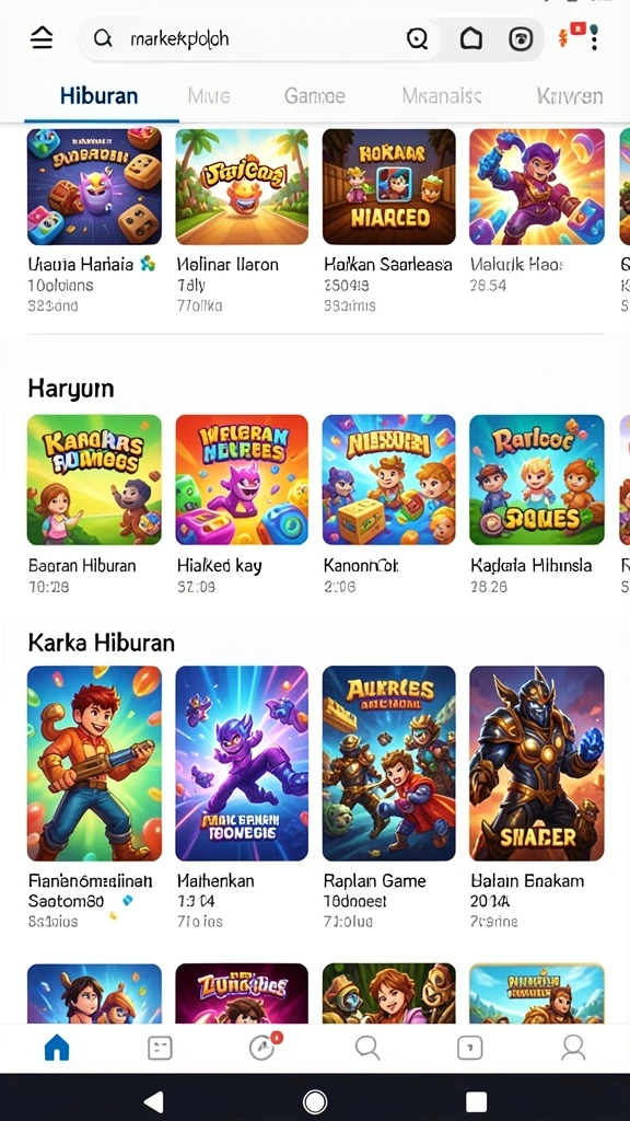 Tampilan antarmuka utama yang menarik dan intuitif.