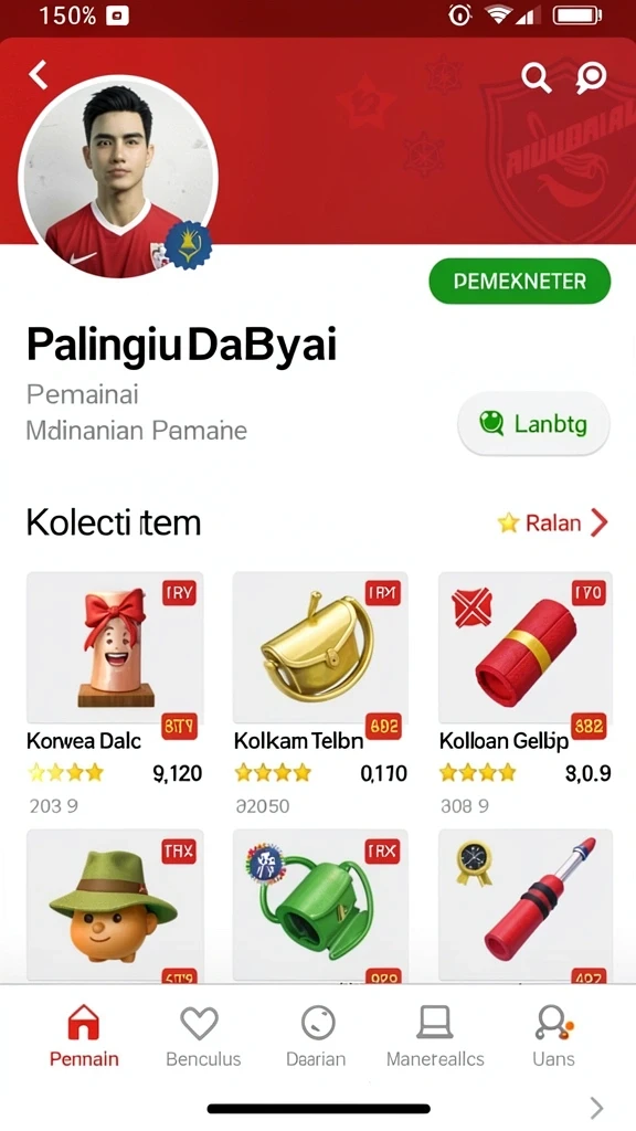 Tampilan utama INDAAA yang menarik dan intuitif.