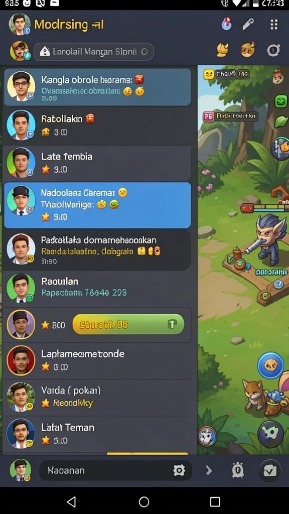 Screenshot menunjukkan grafik yang memukau dari lingkungan permainan.