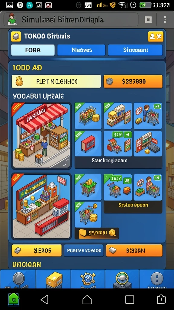 Tampilan mode permainan yang beragam dan menantang.