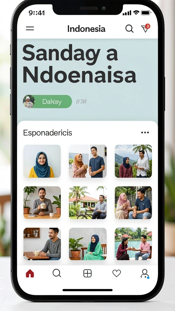 Tampilan awal yang menarik dan mengundang.