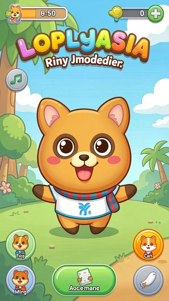 Tampilan antarmuka game yang menarik dan mudah dinavigasi.