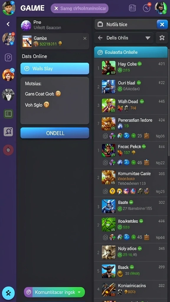 Screenshot menunjukkan karakter unik dalam OKJKT.