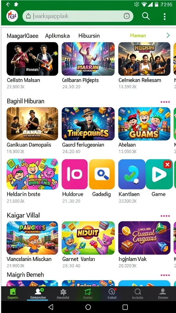Tangkapan layar petualangan karakter utama dalam aksi.