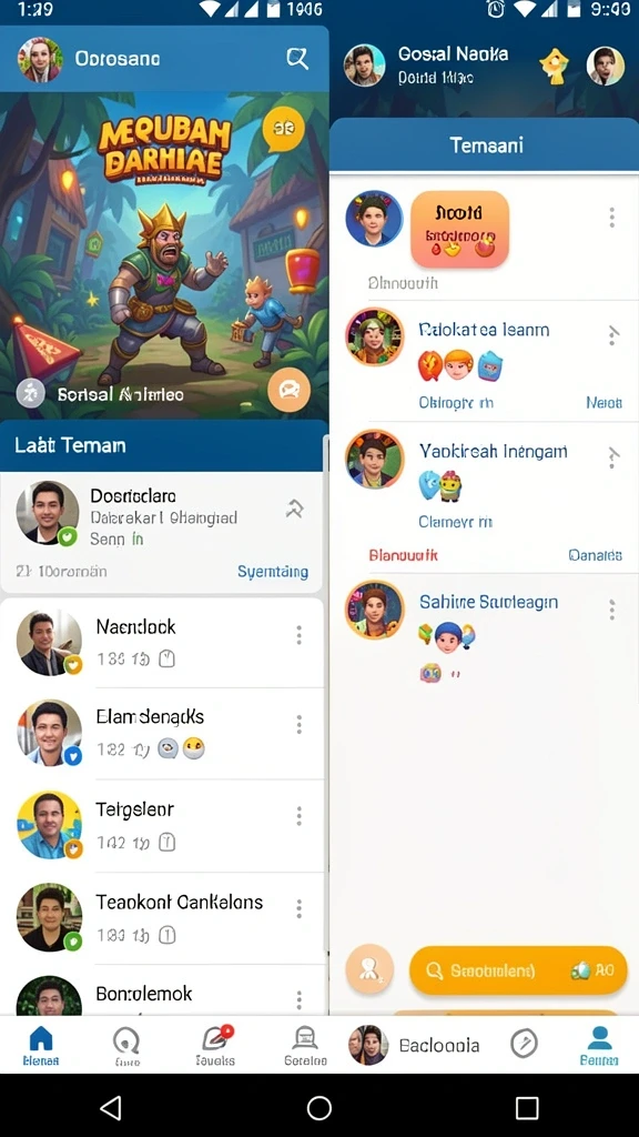 Screenshot menampilkan karakter dalam pertarungan.