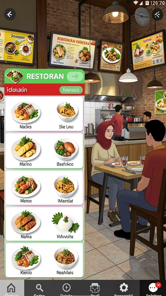 Tampilan antarmuka yang menarik dan user-friendly.