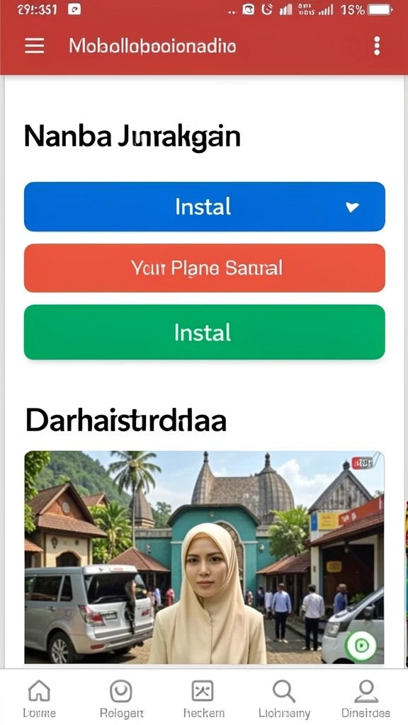 Tampilan awal aplikasi SPINBET yang menarik.