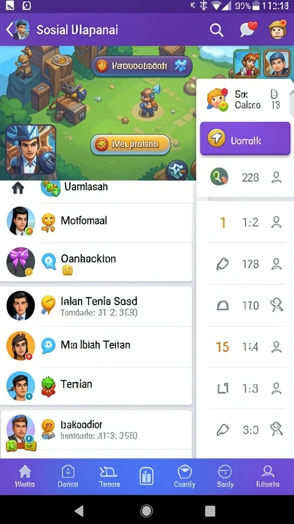 Layar utama aplikasi SVIP6 yang menarik.