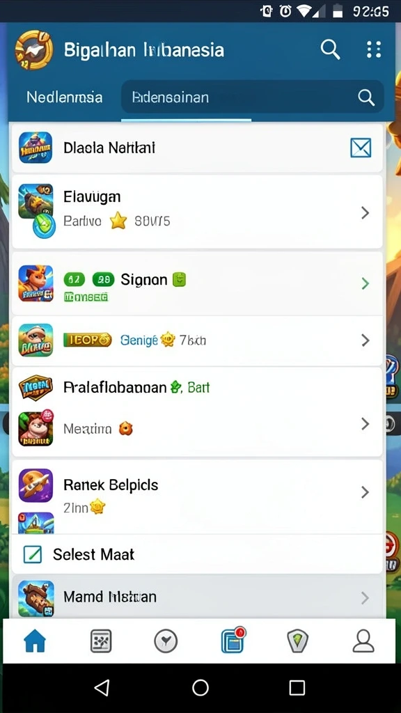 Screenshot menampilkan balapan seru antara pemain.