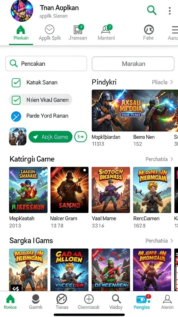 Tangkapan layar menampilkan grafis yang memukau dalam permainan.