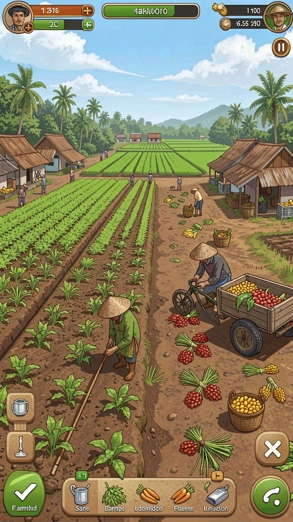 Screenshot menunjukkan karakter utama YN777 dalam aksi.